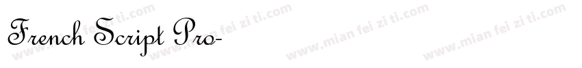 French Script Pro字体转换